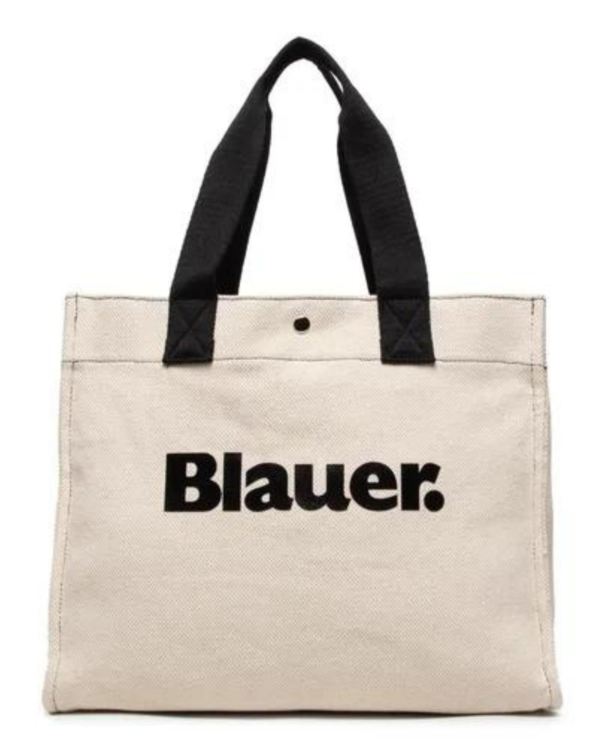 Blauer Beach Tote Shopper Shoulder Bag Beige Women