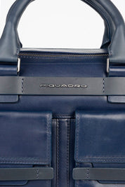 Piquadro Fast-check Porta Pc Due Manici Blu Uomo