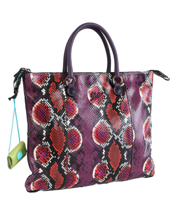 Gabs Trasformabile Shopper Bauletto Zaino Gatto Viola Donna-2