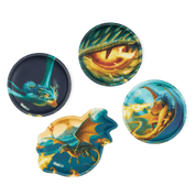 Ergobag PACK SET zaino portapenne Ergonomico Eco Resistente Acqua Sporco Firebear