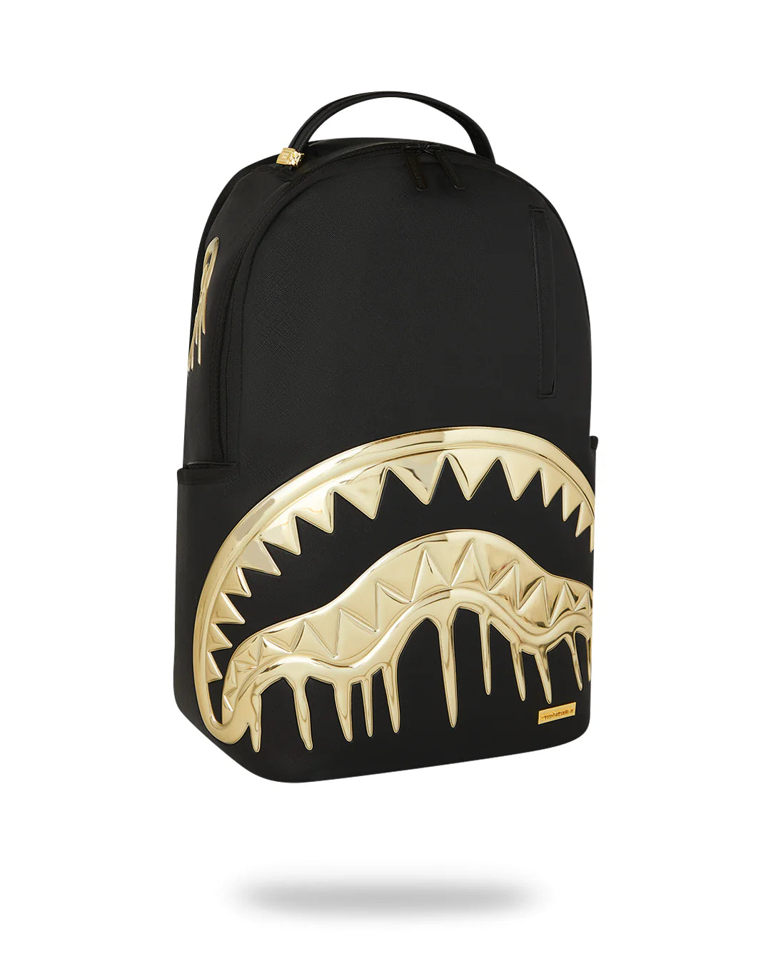 Sprayground Zaino Big Backpack Scuola City Viaggio Shark gold black