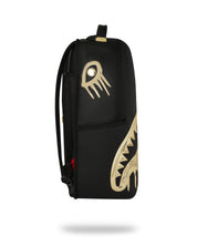 Sprayground Zaino Big Backpack Scuola City Viaggio Shark gold black