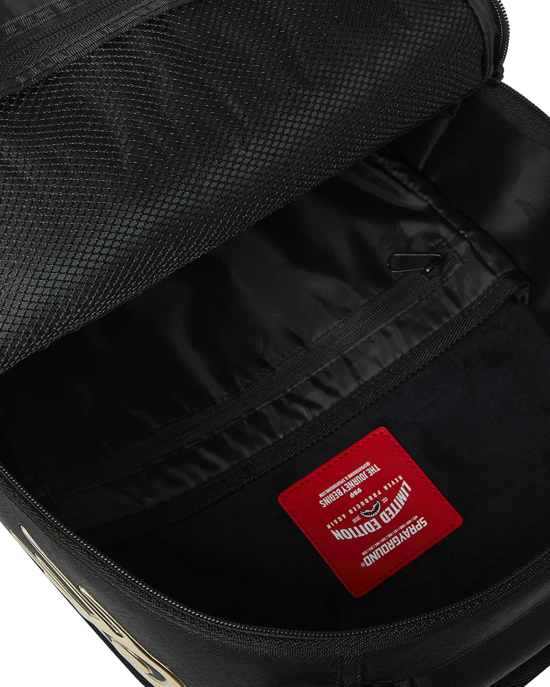 Sprayground Zaino Big Backpack Scuola City Viaggio Shark gold black