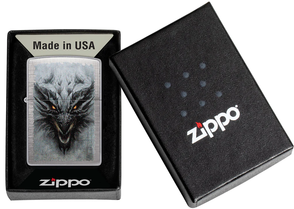 Zippo Refillable Windproof Made In Usa In Gift Box Silver Unisex