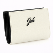 Gabs Portafoglio con portamonete e slot card con zip in Pelle Gmoney17 Bull Black - PANNA