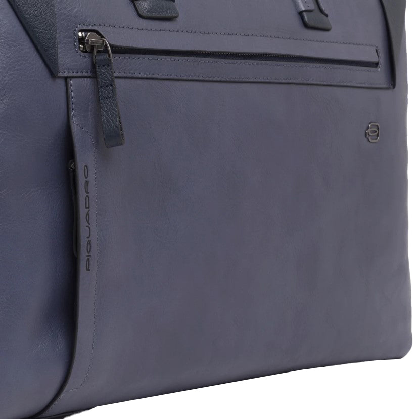 Piquadro Two Handles Blue Men's Laptop Case