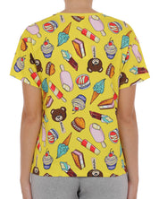 Moschino Swim Icecream Gelato 93% Cotton 7% Elastane Yellow