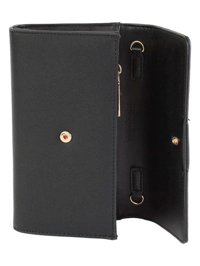 Fracomina Crossover Wallet & Phone Case Nero Donna 3