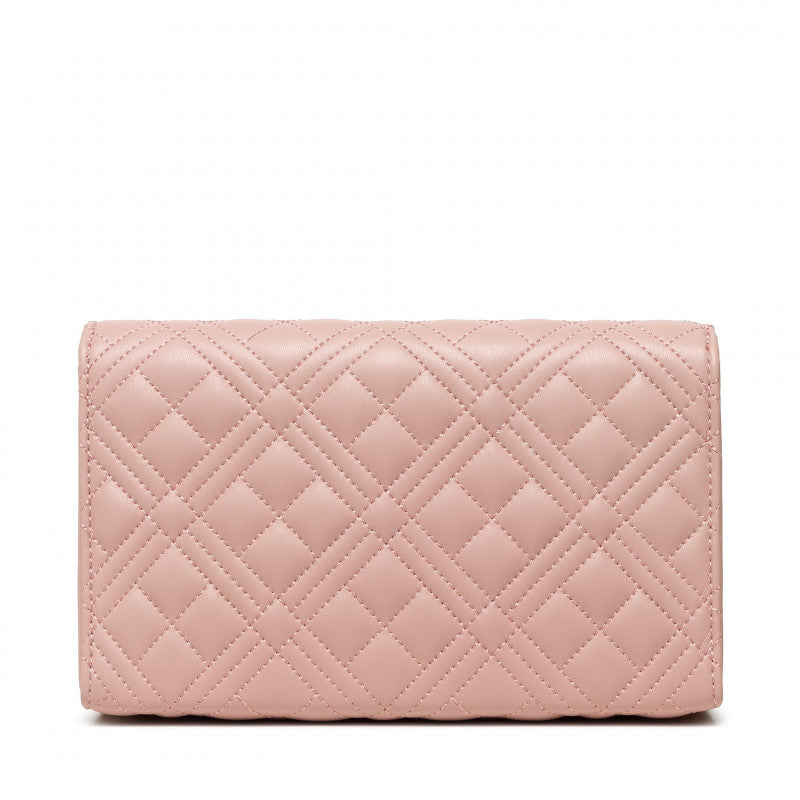 Love Moschino Quilted Evening Bag Pink