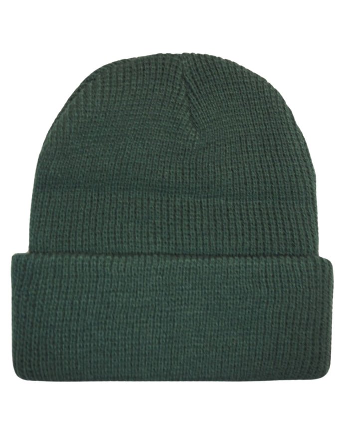 Goorin Bros. Beanie Hat Cap With Front Patch And Side Logo Green Unisex 3