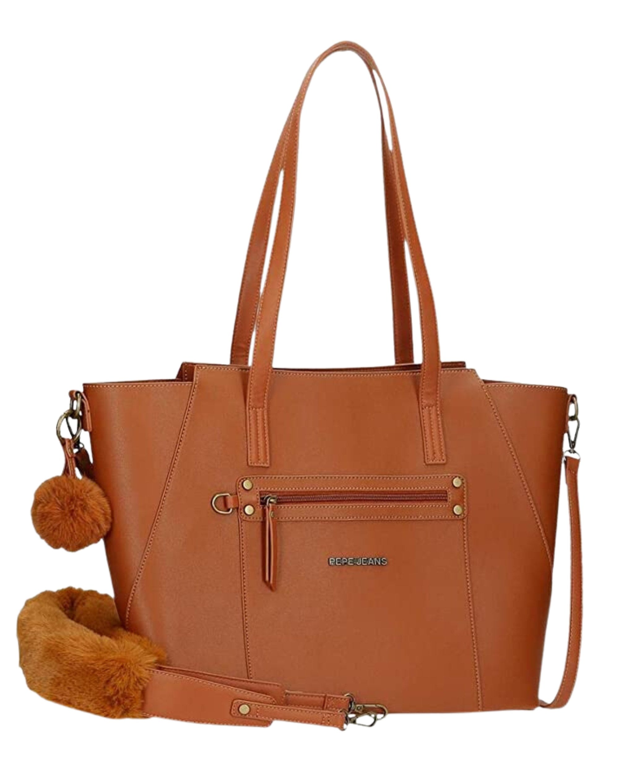 Pepe Jeans Borsa Annie 35x32x15 Cm Marrone Donna