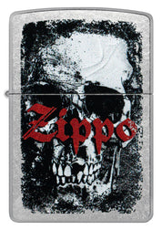 Zippo accendino ricaricabile antivento Made in USA Teschio Logo 47002