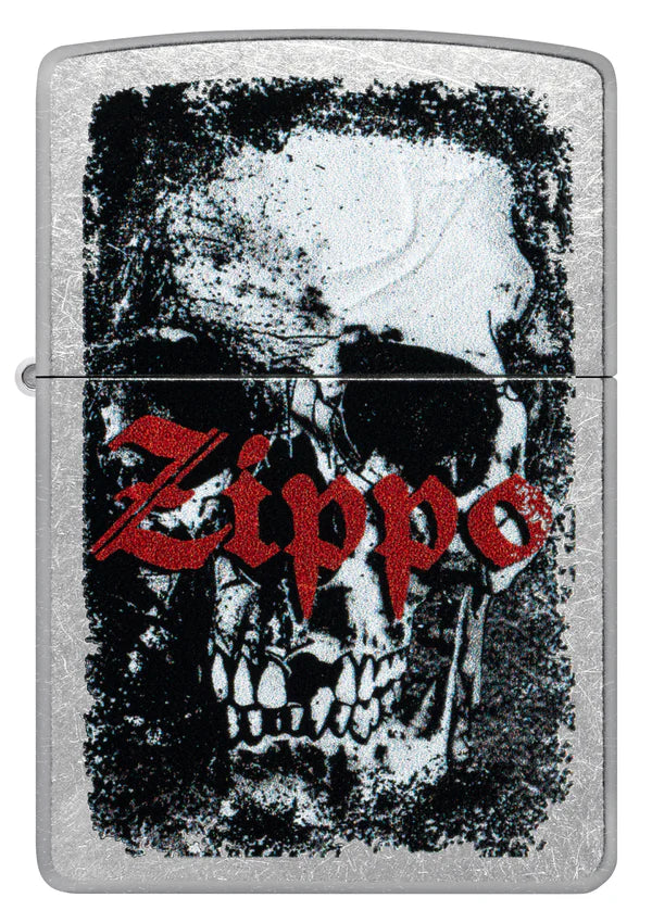 Zippo accendino ricaricabile antivento Made in USA Teschio Logo 47002