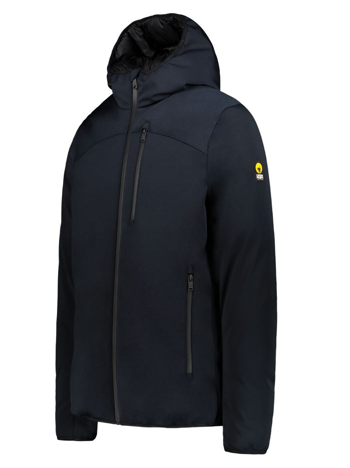 Ciesse Piumini Jayden Parka Giacca Softshell Impermeabile Active Cappuccio Ecologica Blu Uomo 1