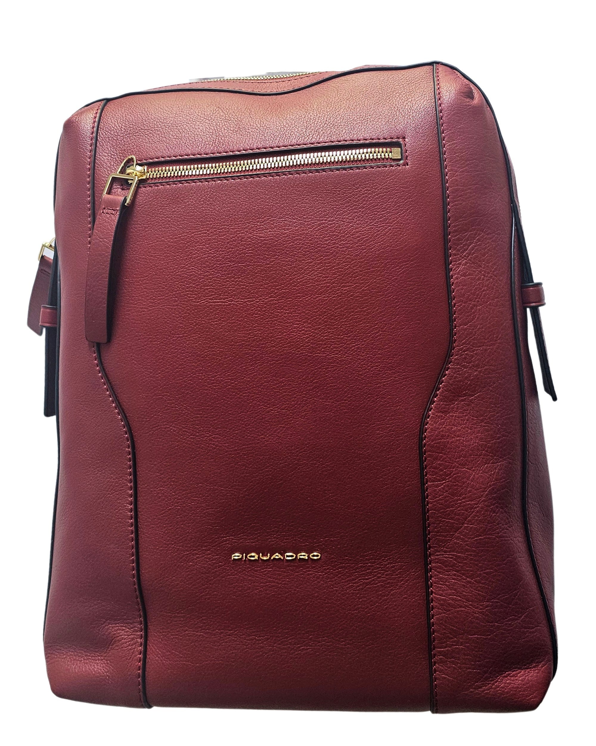 Piquadro Grande Realizzato In Pelle Rosso Unisex