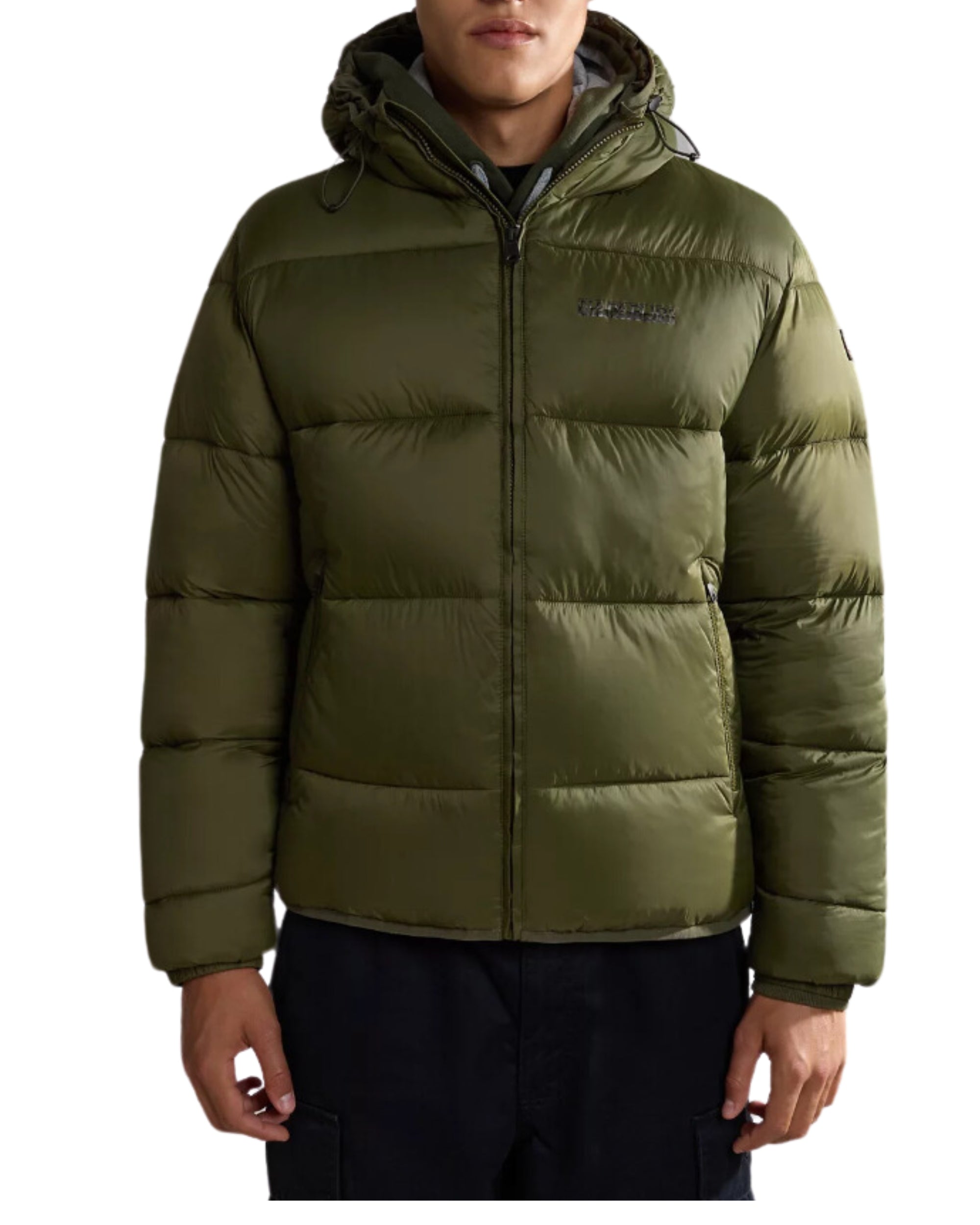 Napapijri A Suomi Padded Jacket With Hood Green