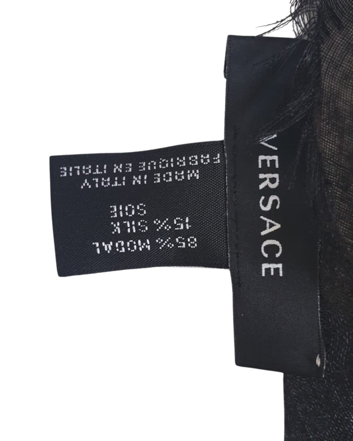 Versace Foulard-Stola-Pashmina Modal Nero 5