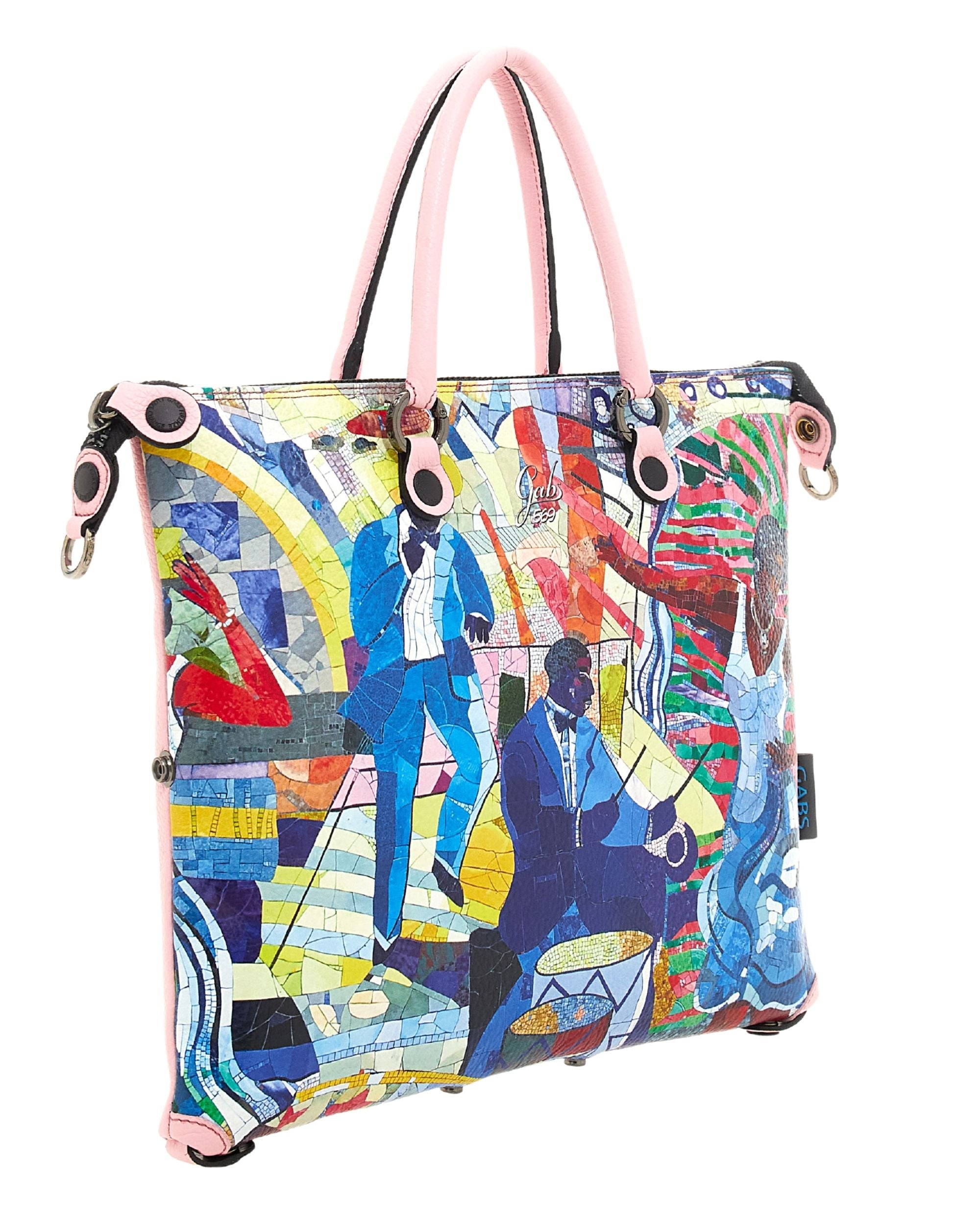 Gabs Trasformabile Hobo Shopper Tote Bauletto Zaino Multicolore in