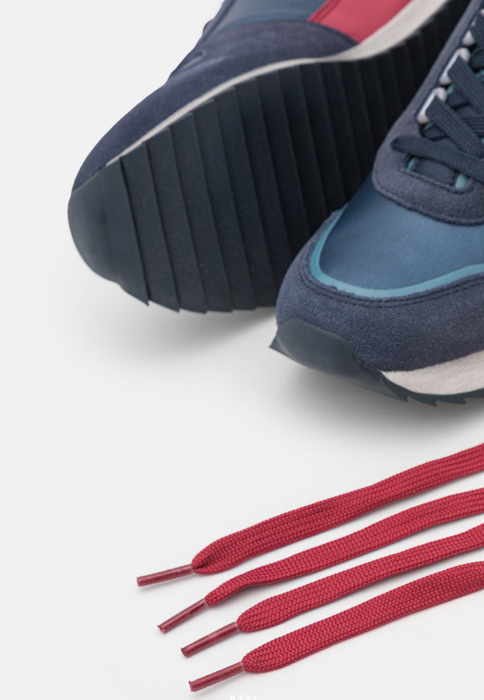 Napapijri Sneaker Running Egret Pelle Blu 5