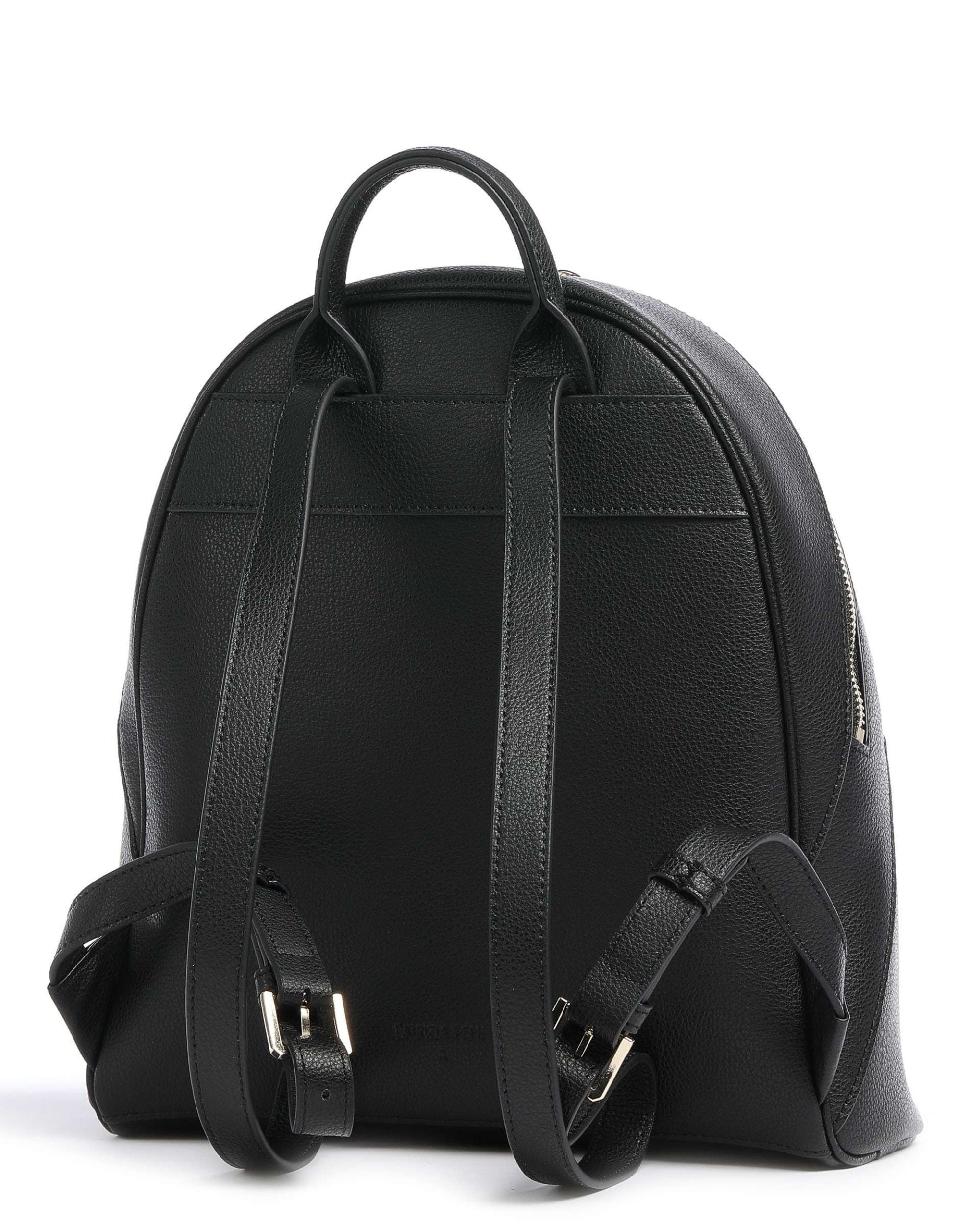 Patrizia Pepe Black Leather Backpack