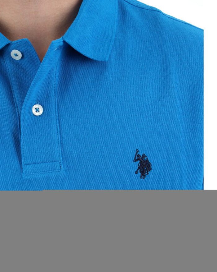 U.S. Polo Assn. T-Shirt Logo Fronte e Retro Cotone Blu 4