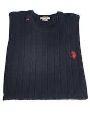 U.s. Polo Assn. Girocollo Treccia Blu Uomo