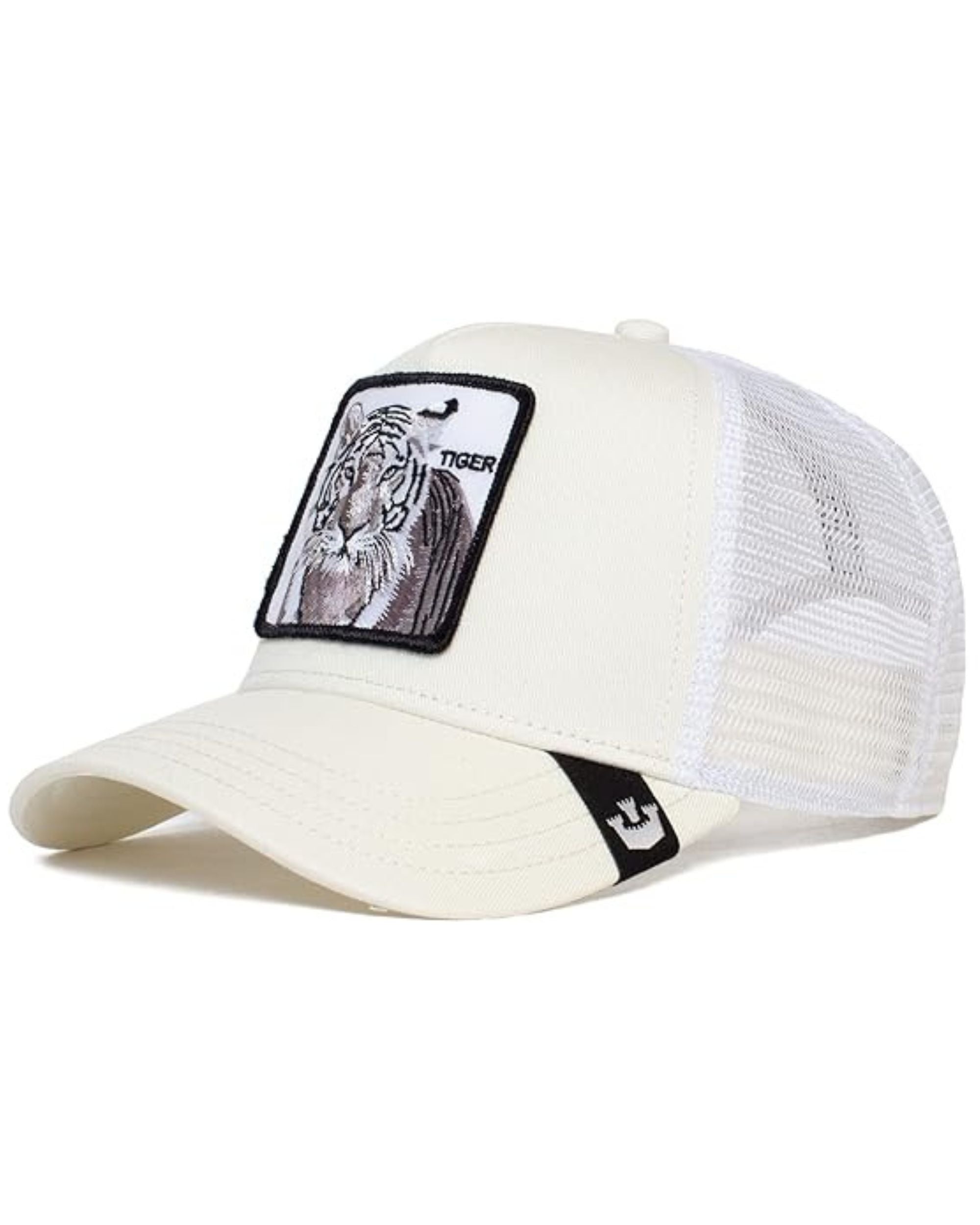 Goorin Bros. Trucker Cap Animal Farm 'the White Tiger' White Unisex Cap