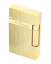 Stdupont Double Flame Diamond Plated Gold Unisex