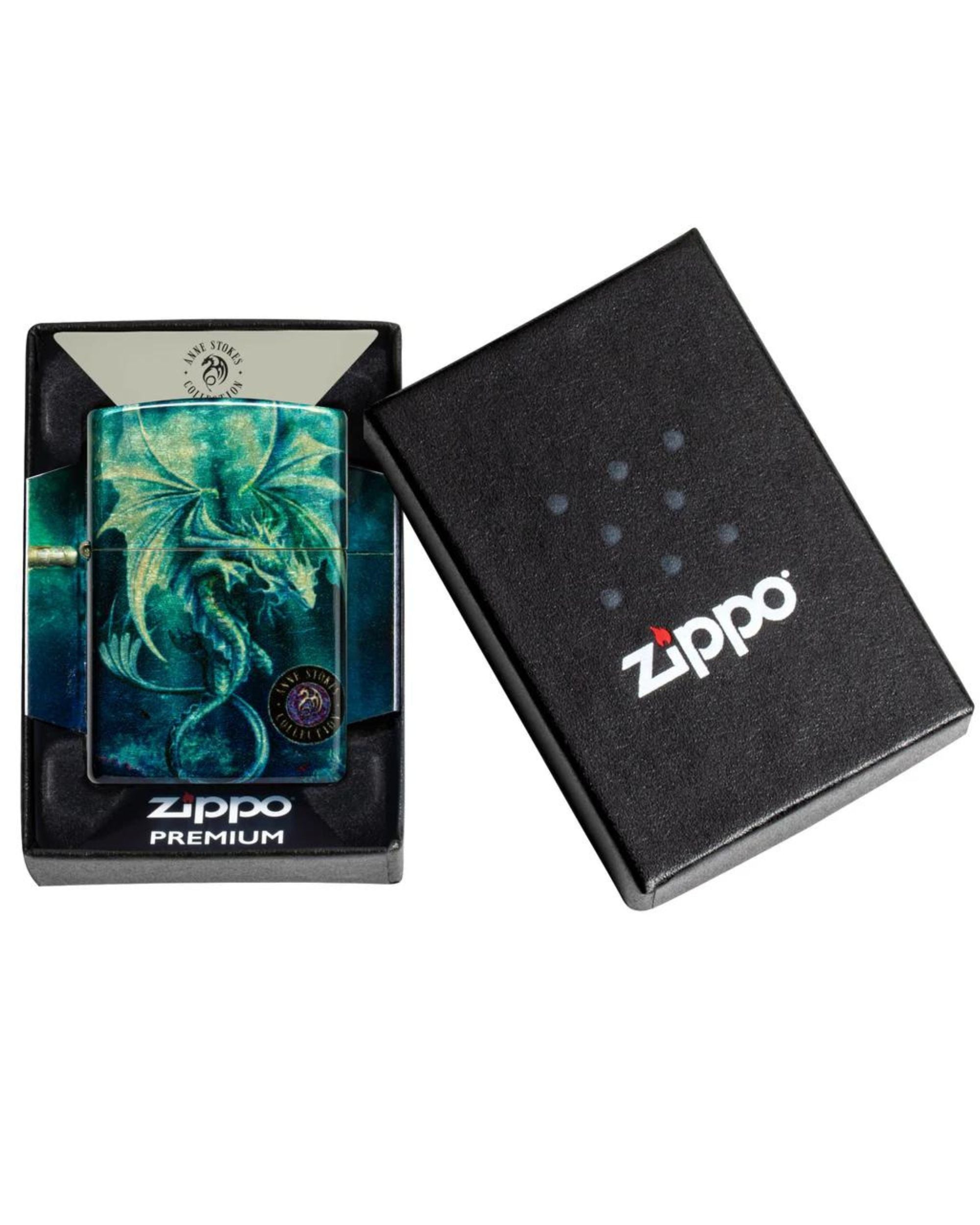 Zippo Refillable Windproof Made In Usa In Green Gift Box Unisex