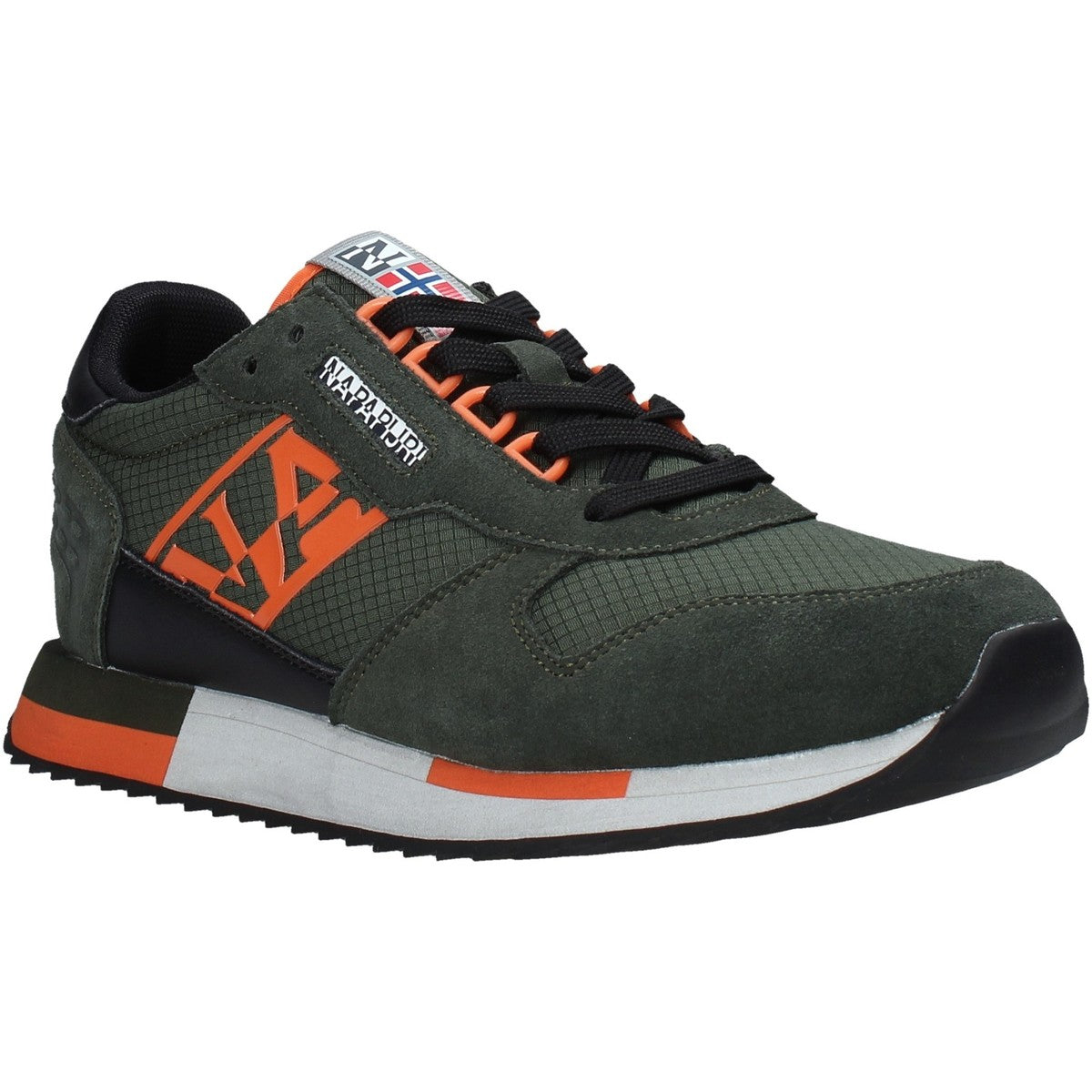 Napapijri Virtus Sneaker Pelle Scamosciata/Ripstop Verde