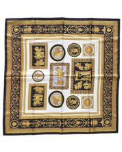 Versace Scarf Stole Pashmina Silk Black