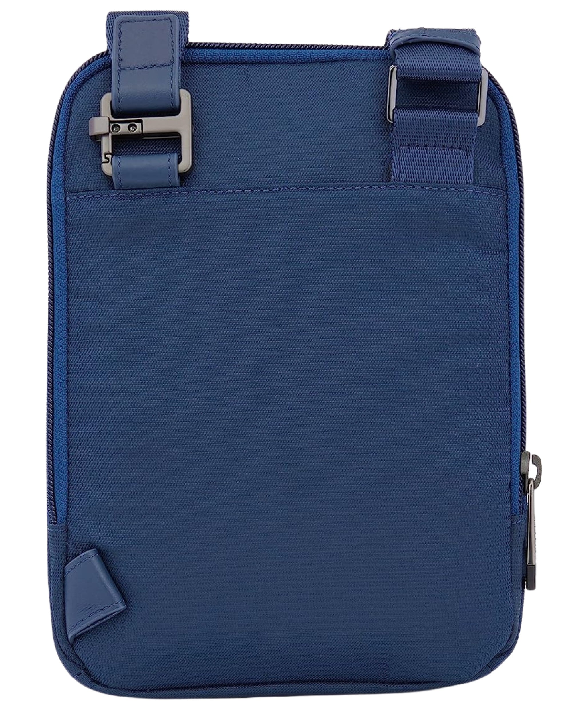 Piquadro Small Fabric And Leather Bag Blue Men