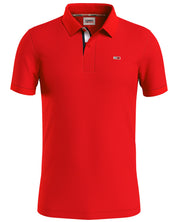 Tommy Jeans Polo Logo Fronte Cotone Rosso