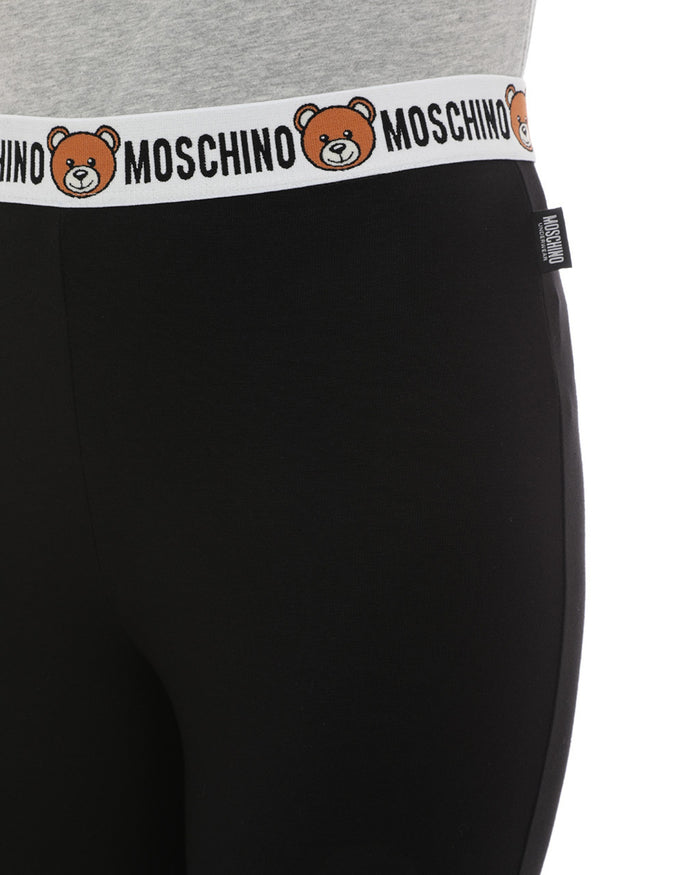 Moschino Underbear Leggins Home Pants Cotone Nero 3