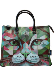 Gabs G3 Plus M Pet Borsa Zaino Trasformabile Shopper Tote Bauletto Pelle Gatto Verde