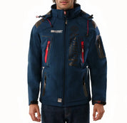 Geographical Norway Giubbotto Multifunzione Tangata Con Tasche Esterne Navy zip rosse