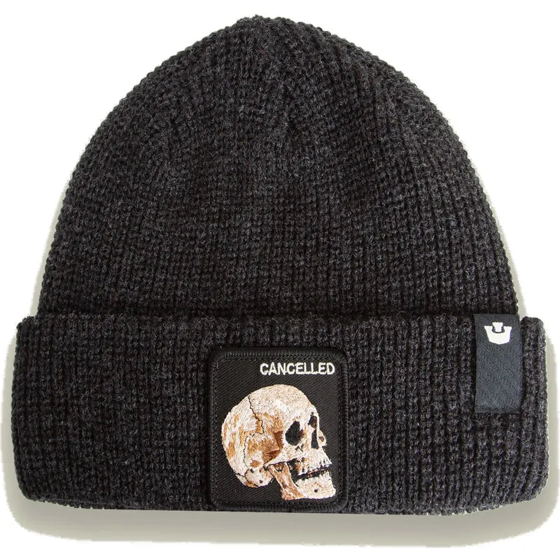 Goorin Bros. Cuffia Beanie 'Cancelled' in Misto Acrilico Nero Unisex