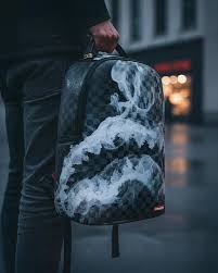 Sprayground Zaino Big Backpack Scuola City Viaggio Shark b8182 smoke