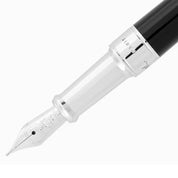 S.t.dupont Penna Stilografica Medium Line D Lacca Nera e palladio 410100m