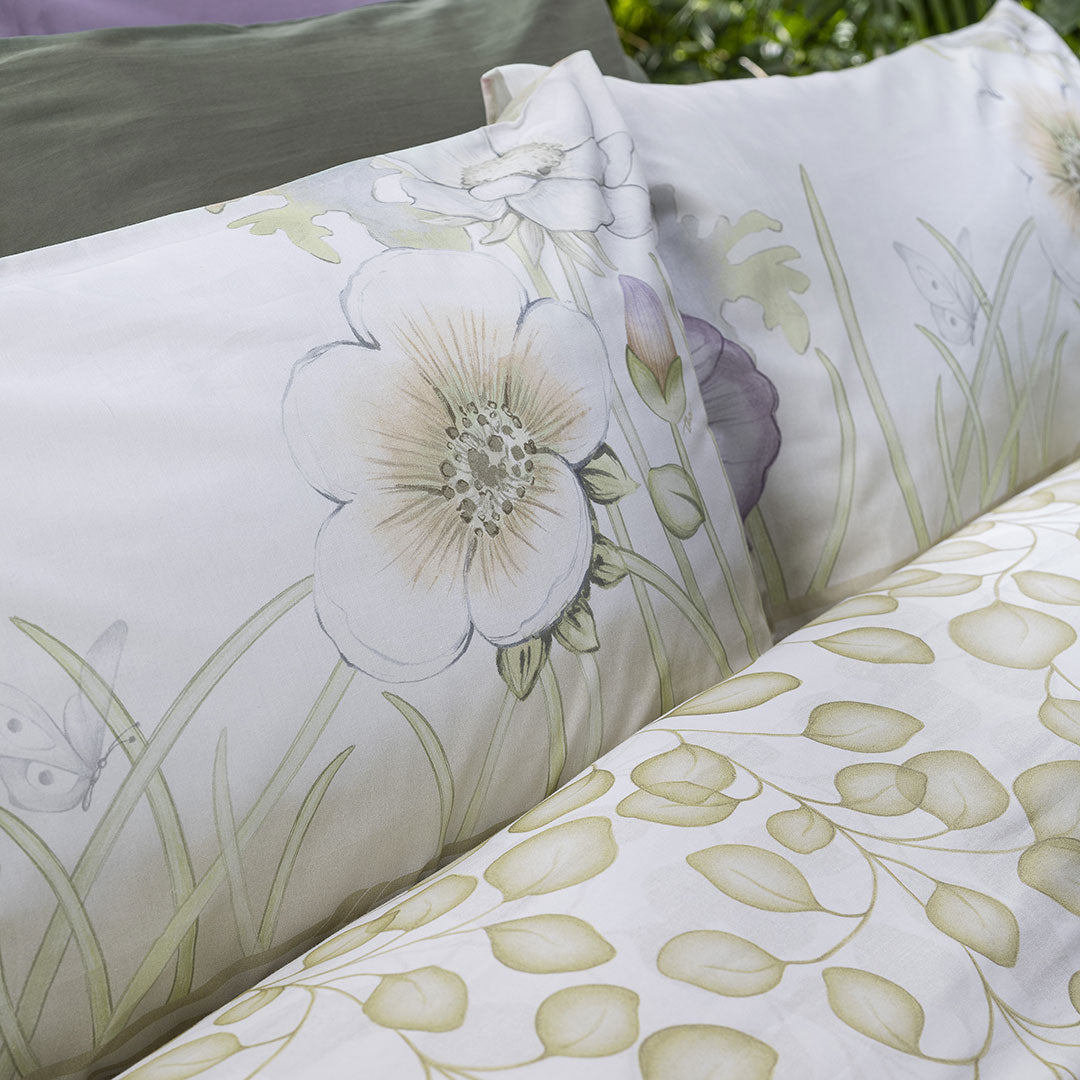 THUN completo letto matrimoniale lenzuola federe - Fantasia 4 Bloom B201471