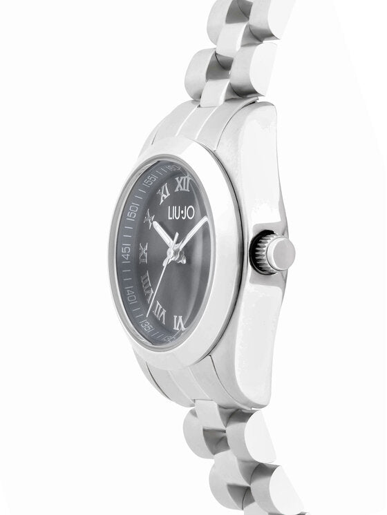 Liu Jo orologio Aimable silver Donna solo tempo argento nero cassa 26 mm 5atm TLJ2416