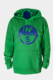 North Sails Felpa manica lunga girocollo Hoodie SWEATSHIRT Big Logo 691223 verde
