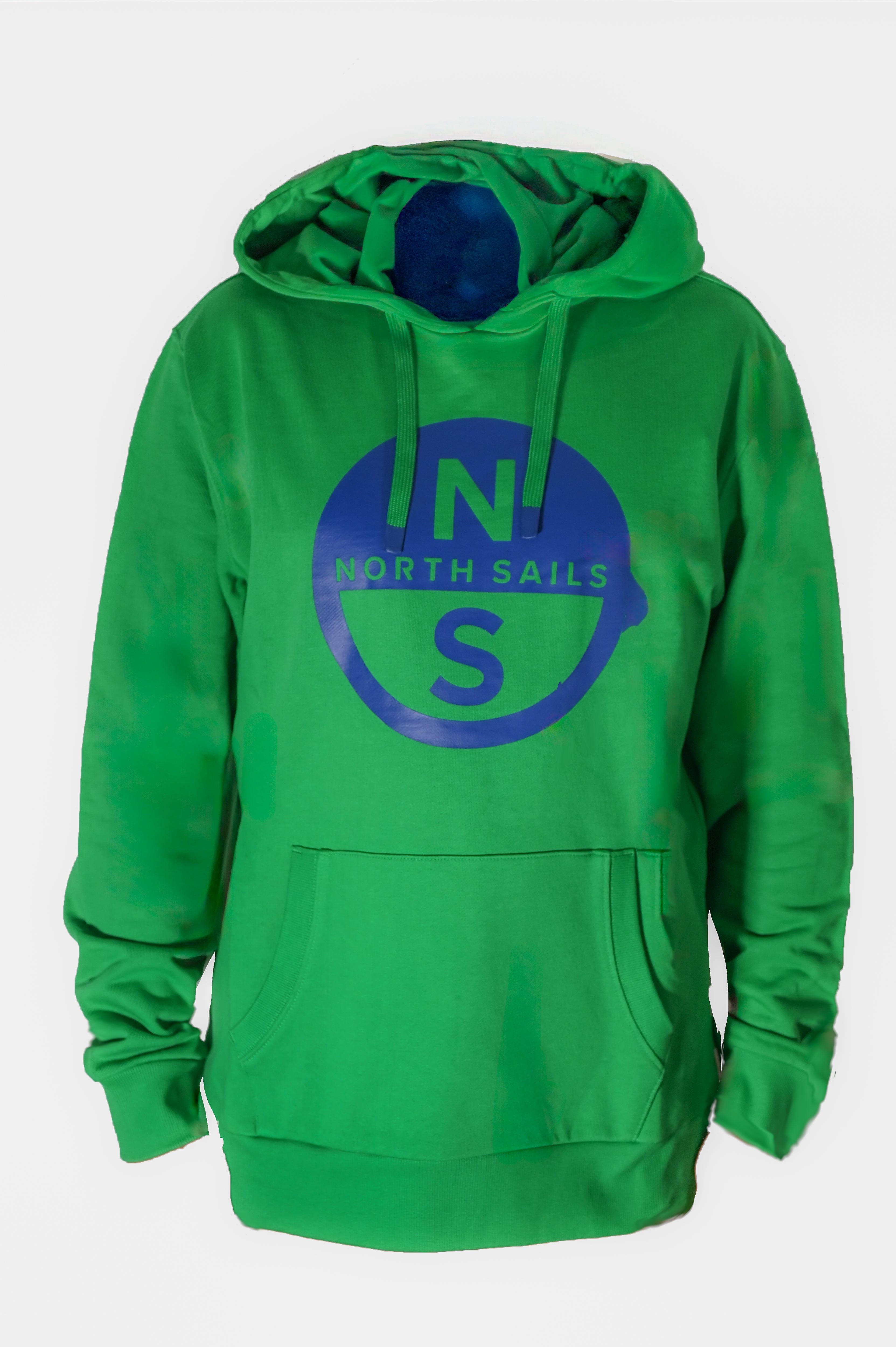 North Sails Felpa manica lunga girocollo Hoodie SWEATSHIRT Big Logo 691223 verde