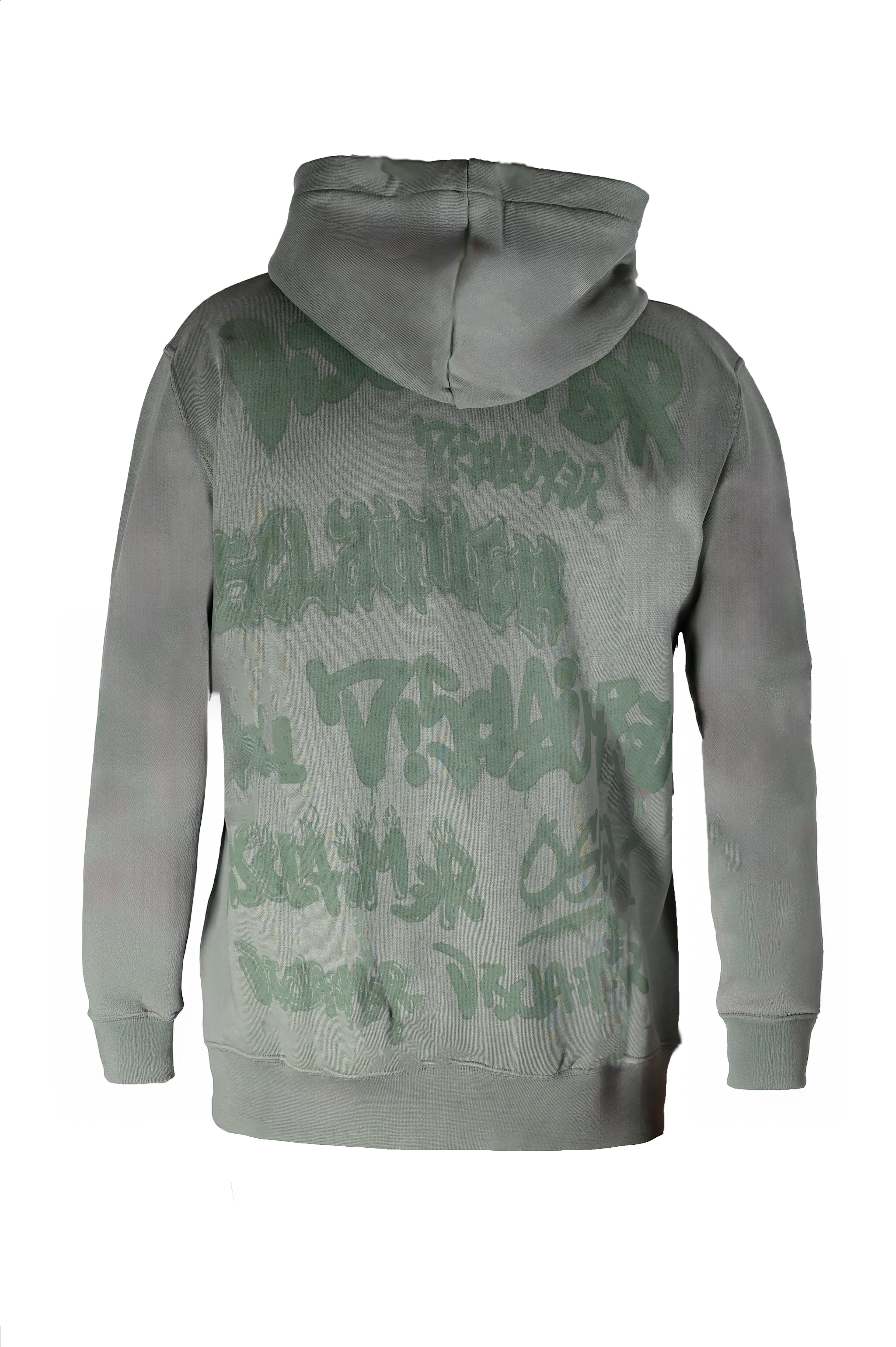 Disclaimer 25EDS54843 MAGLIA uomo cappuccio felpa 54843 verde salvia