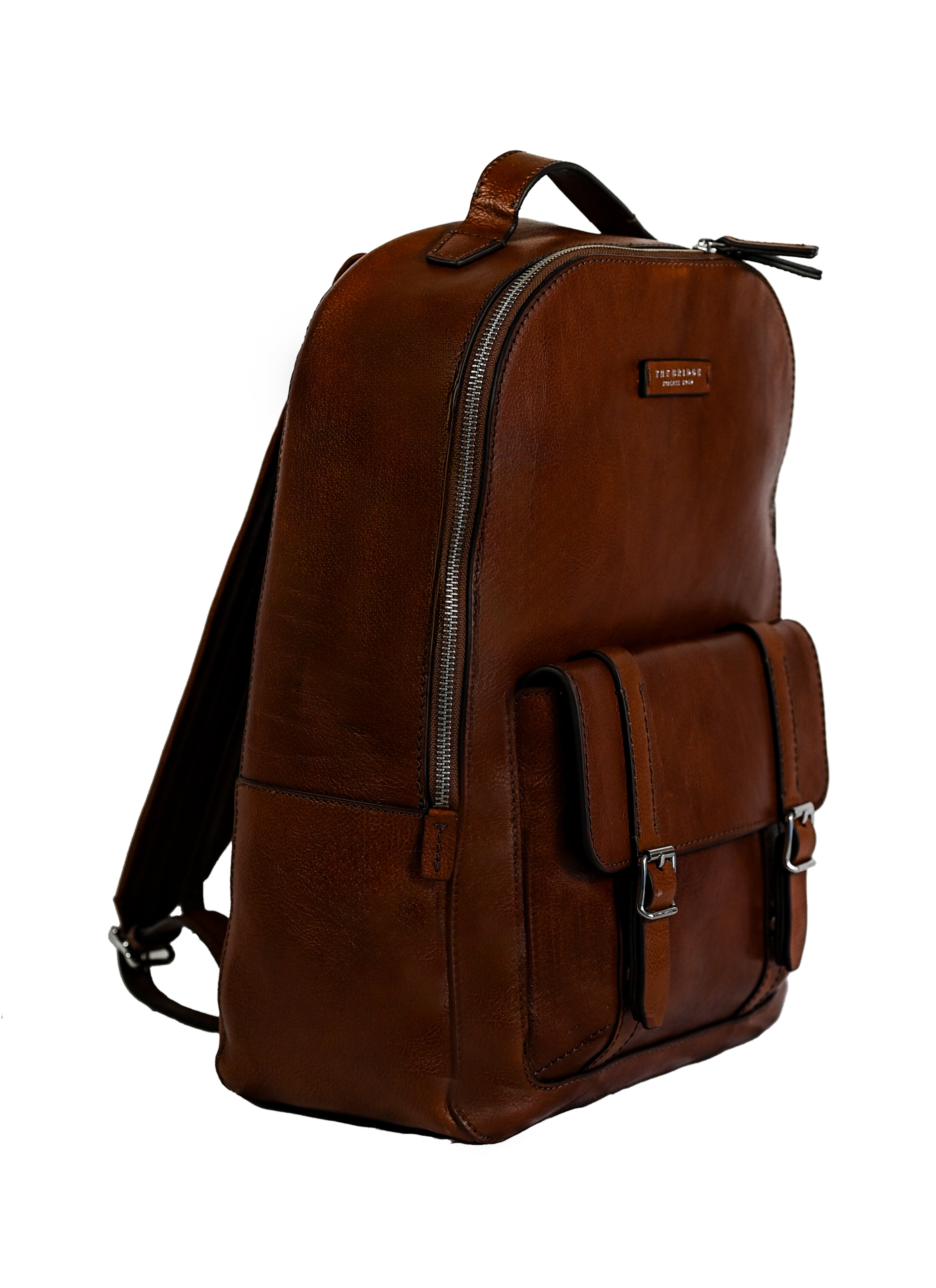 The Bridge Zaino in Pelle Marrone Donna Uomo 461505D9