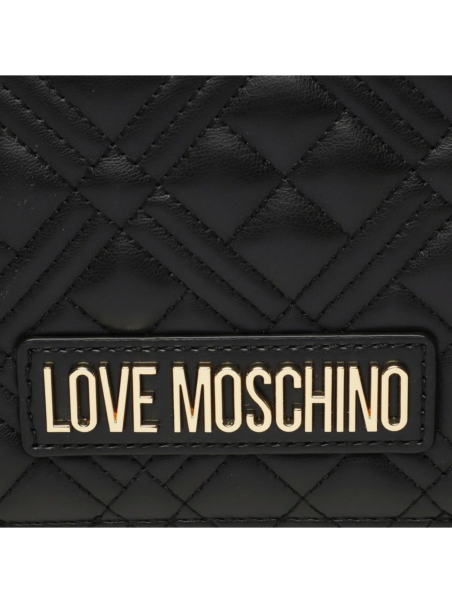 Love Moschino Love Quilted Borsetta Pochette Tracolla Da Sera Trapuntata Nero Donna