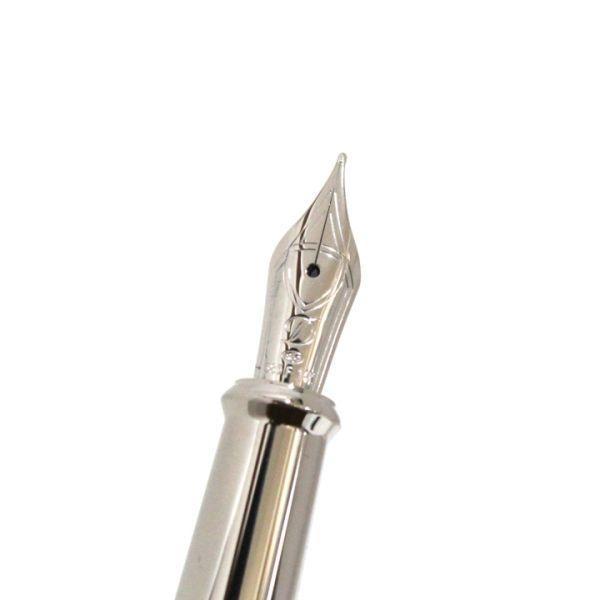 S.t.dupont penna stilografica sword fountain pen palladio e nero 290102