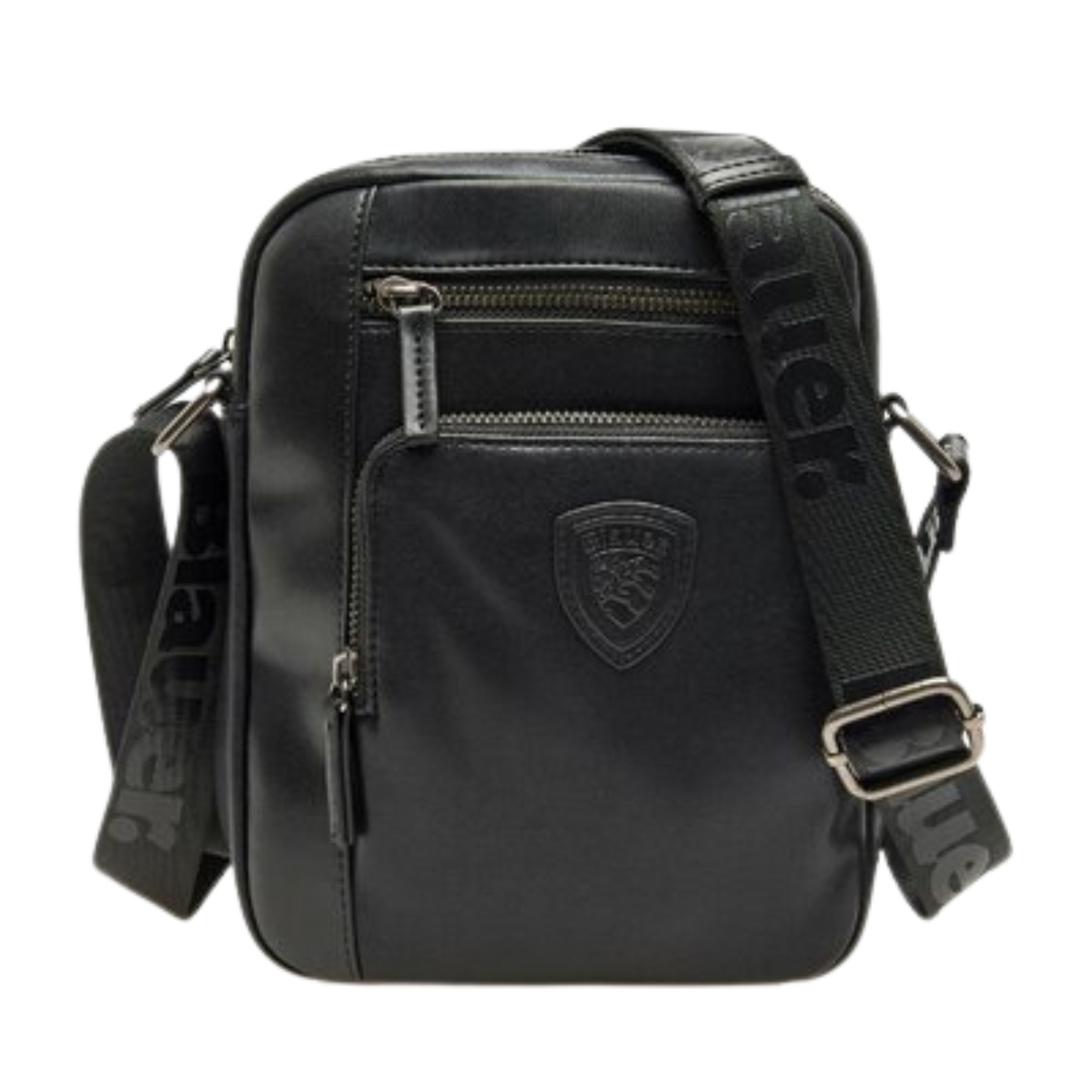Blauer Borsello tracolla uomo Camera Bag Crossbody CROSBY ecopelle Zip 23x17x5 Cm