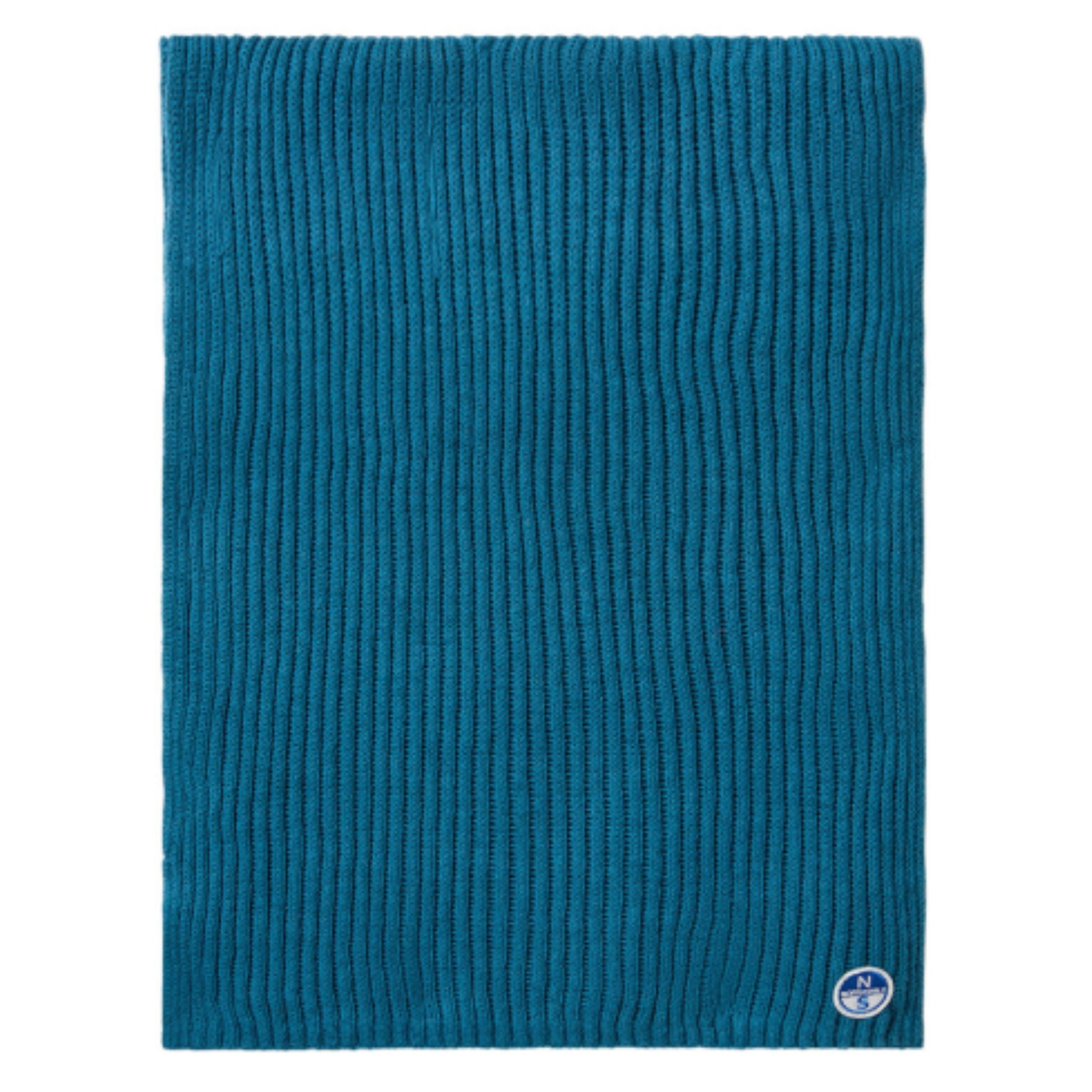 North Sails sciarpa costa logo ricamo patch 623286 verde acqua 0459