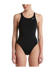 Nike Swim Costume Intero Fastback One Piece NESSA001 Tessuto Tecnico Nero Donna